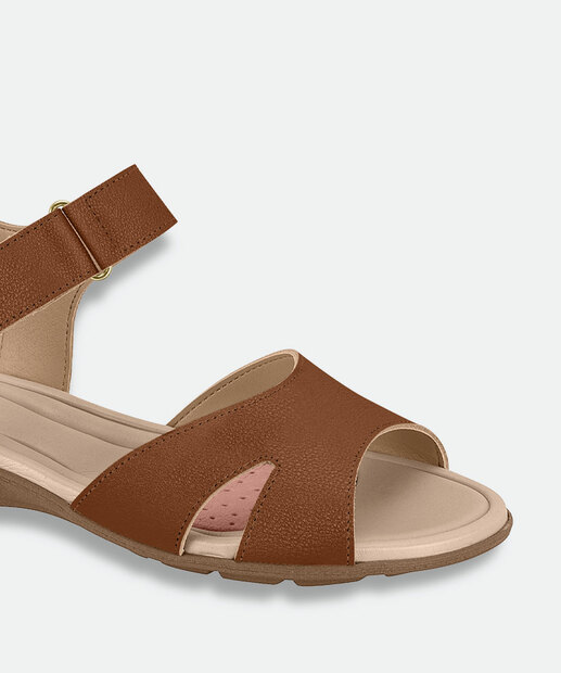 Sandália Feminina Rasteira Modare 7127262 Marrom 