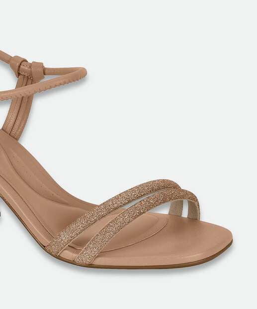 Sandália Salto Grosso Feminina Beira Rio 8436213 Rosa