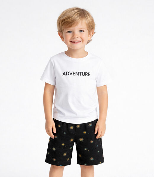 Image_Conjunto Infantil Camiseta Com Bermuda Select Branco