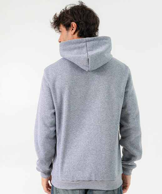 Blusão Masculino Moletom Capuz Snoopy Cinza