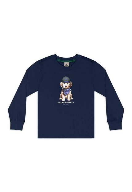 Camiseta Manga Longa Est Cachorro Quimby
