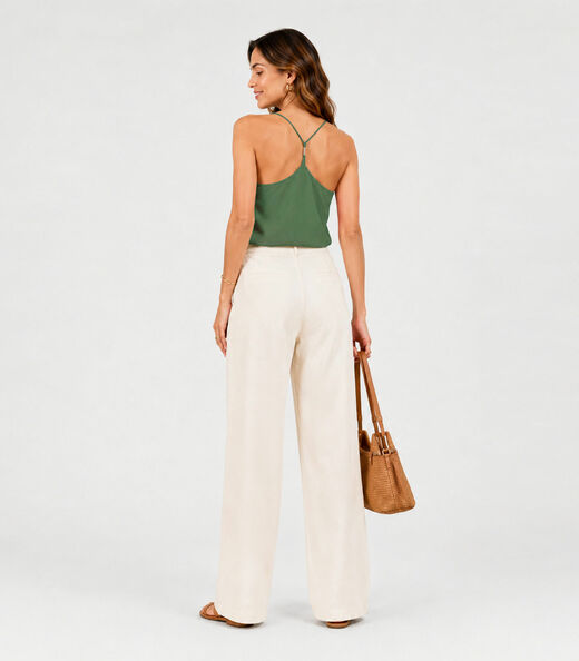 Blusa De Alça Feminina Visco Premiere Infinita Cor Verde