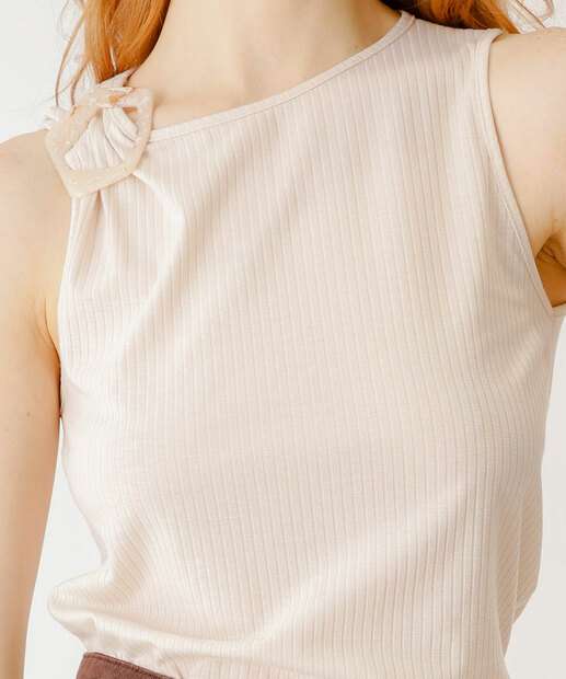 Blusa Regata Feminina Canelada Marisa