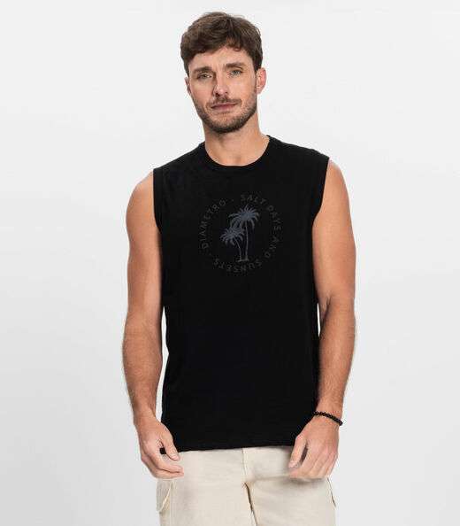 Image_Regata Plus Masculina Malha Maquinetada Diametro Preto