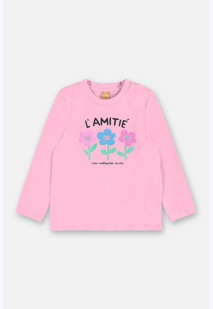 Blusa Cotton Estampa Floral Up Baby