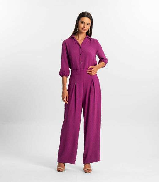 Image_Calça Reta Feminina Rovitex Roxo