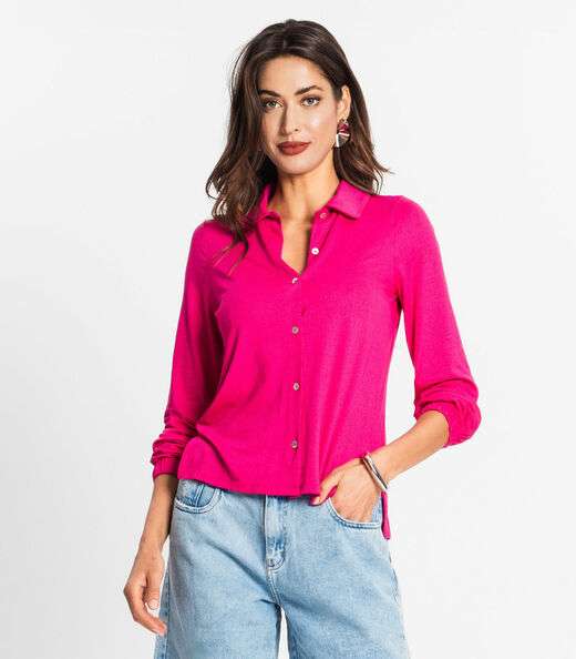 Image_Camisa Manga Longa  Com Botões Endless Rosa