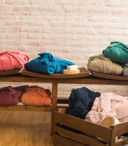 Roupão Microfibra Feminino Camesa Vermelho