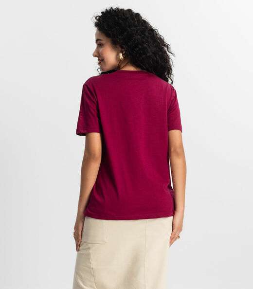 T-shirt Feminina Rovitex Vermelho