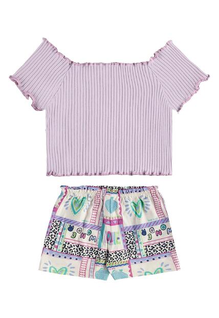 Conjunto Blusa Short Estampado Bee Loop