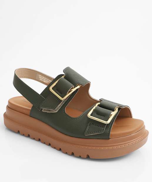 Image_Sandália Flatform Feminina Fivela Modare Verde