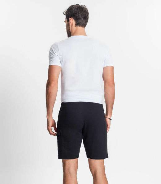 Bermuda Masculina Em Moletom Diametro Preto