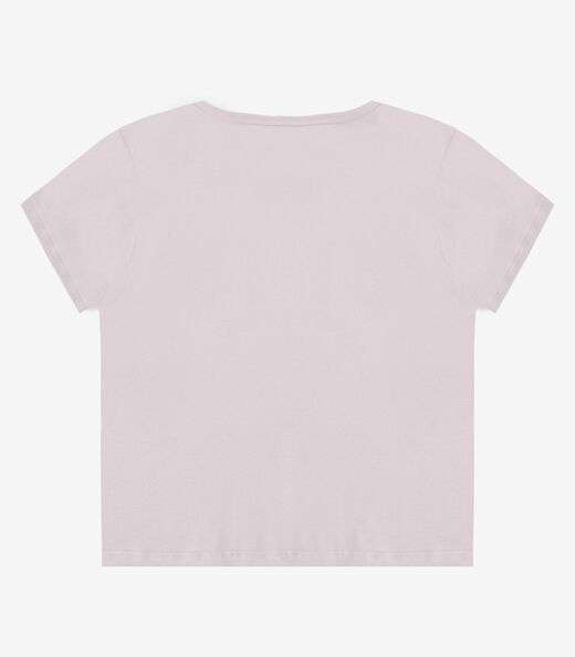 Blusa Feminina Manga Curta Estampada Select Rosa