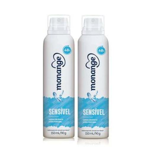 Image_Kit c/2 Unidades de Desodorante Aerosol Monange 90g Sem Álcool Perfume