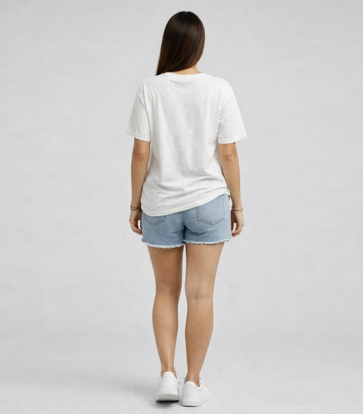 Blusa Feminina Estampa E Costa Maior Infinita Cor Bege