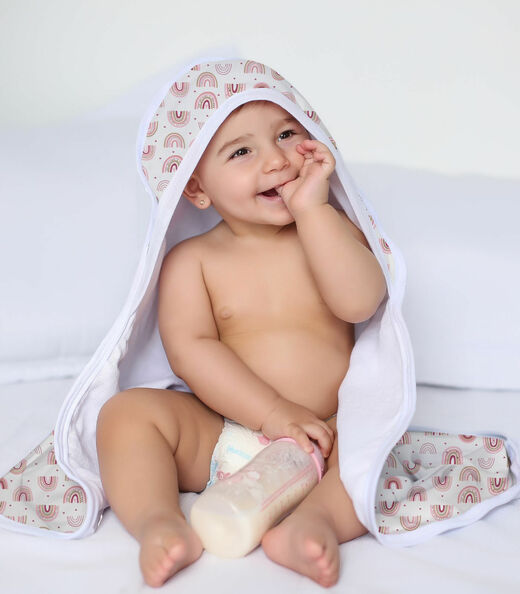 Image_Toalha Com Capuz Bebê Vivaldi Rosa