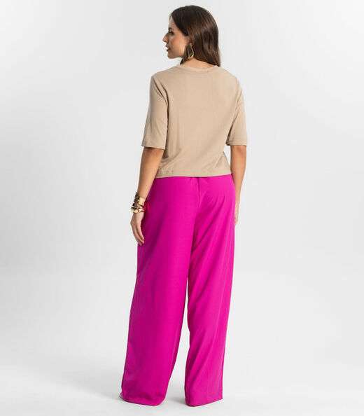 Calça Feminina Pantalona Endless Rosa