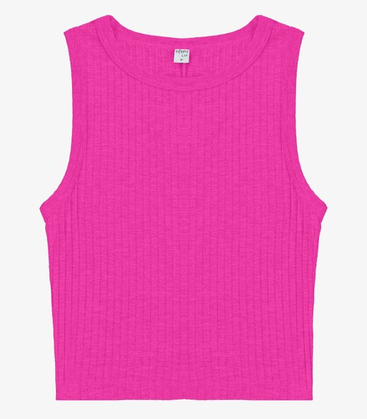 Regata Feminina Adulto Canelada Intinita Cor Rosa