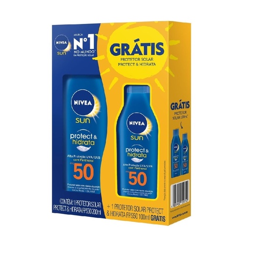 Image_Kit Nivea Sun Protetor Solar Protect e Hidrata FPS50 200ml e 100ml