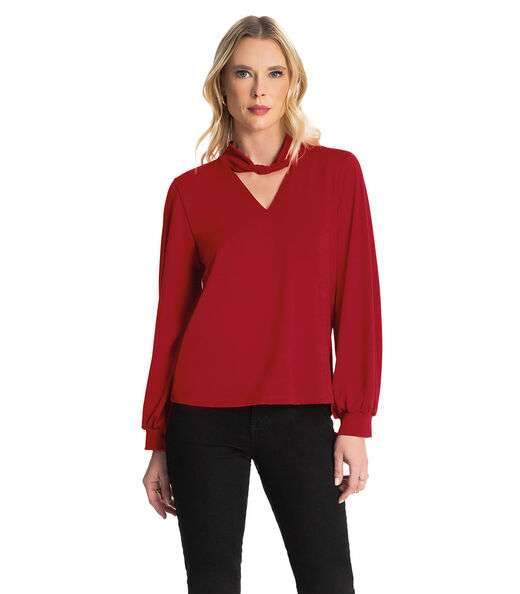 Blusa Manga Longa Rovitex Vermelho