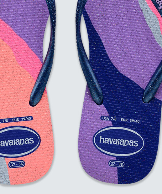 Chinelo Havaianas Feminino Slim Palette Glow