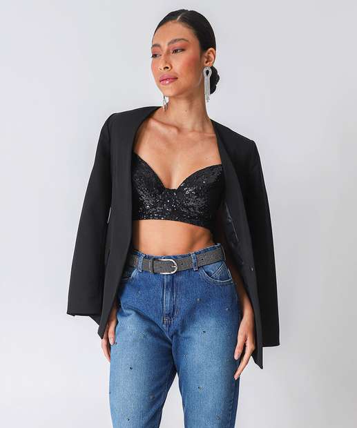 Sutiã Bratop Com Bojo Paetê Marisa