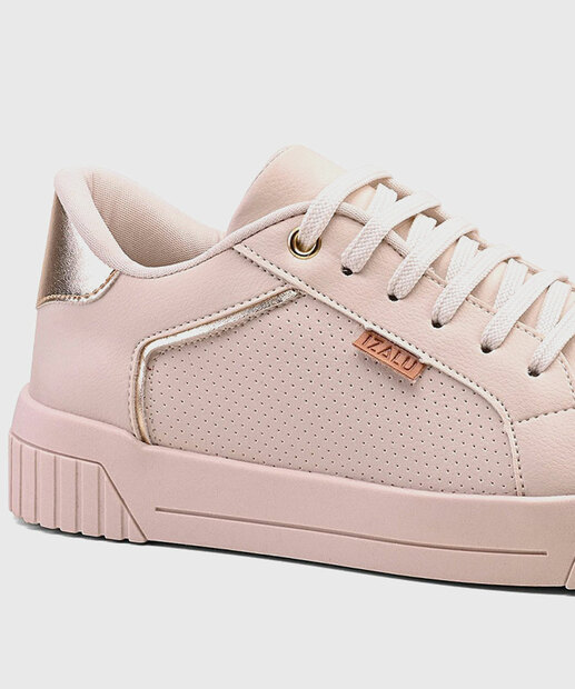 Tênis Feminino Casual Recortes Off White