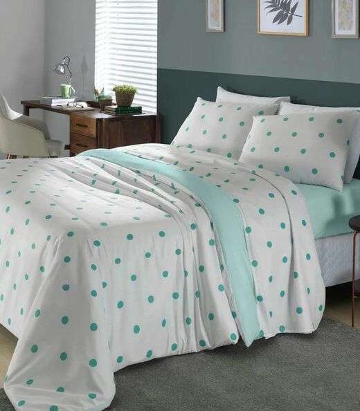 Image_Jogo de Cama Poá Solteiro Lar E Lazer Azul