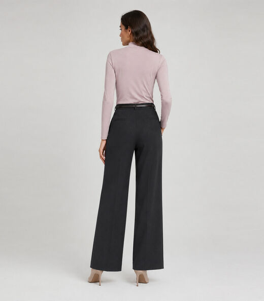 Blusa Manga Longa Básica Select Rosa