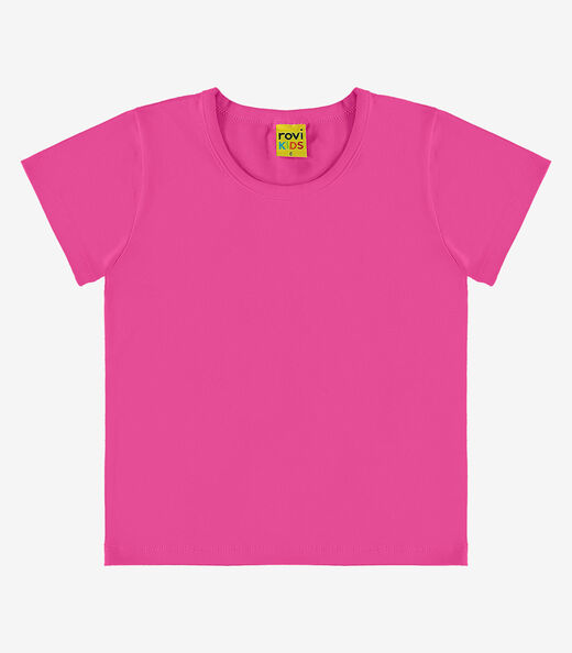 Image_Blusa Básica Infantil Cotton Leve Rovi Kids Rosa