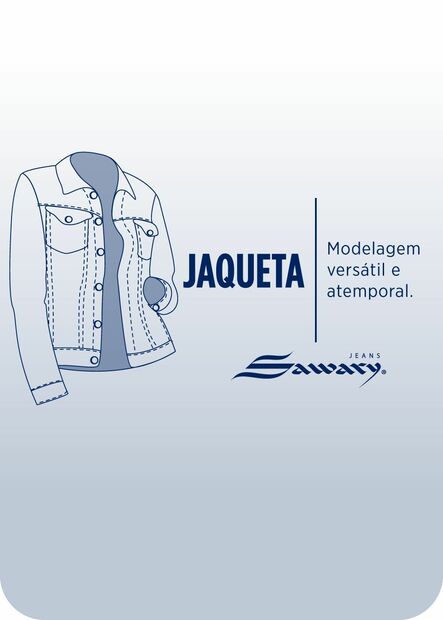 Jaqueta Jeans Sawary Plus Size - 281514