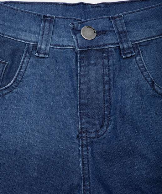 Bermuda Juvenil Jeans Bolsos Tam 10 a 16