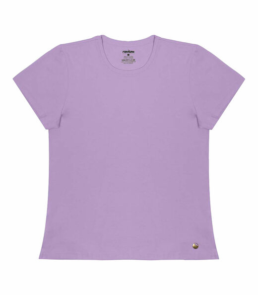 Blusa Feminina Cotton Leve Básica Rovitex Roxo