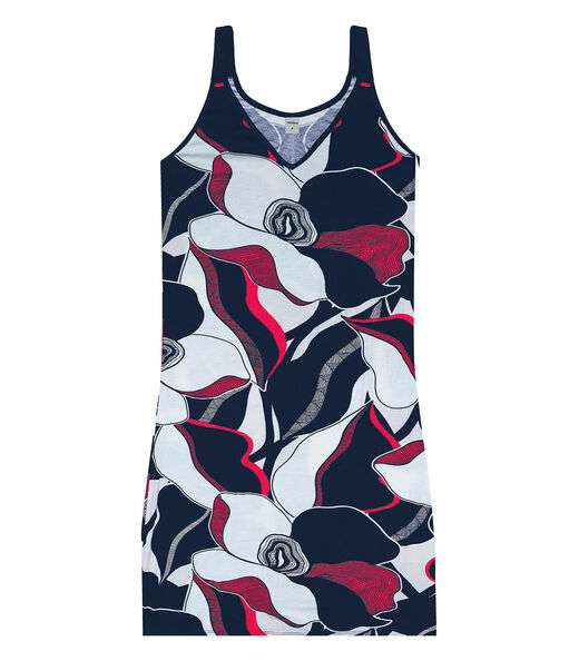 Vestido De Alça Estampado Rovitex Vermelho