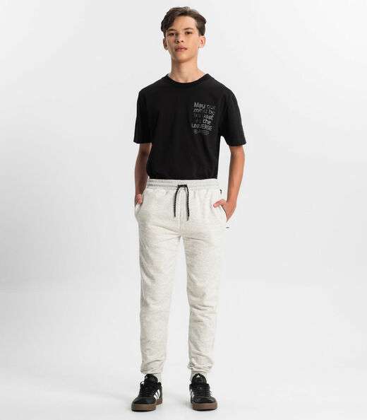 Calça Jogger Juvenil Masculina Minty Cinza