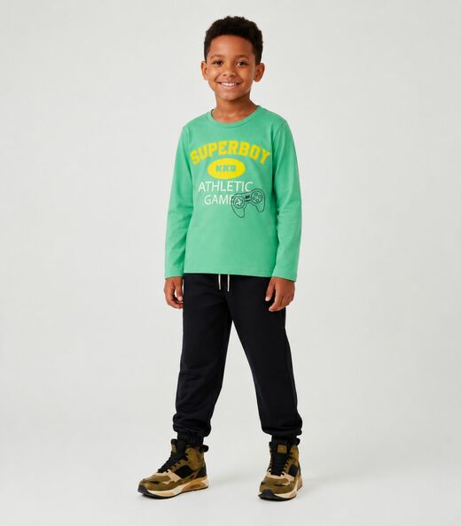 Image_Conjunto Infantil Meia Estação Menino Keki Boys Verde