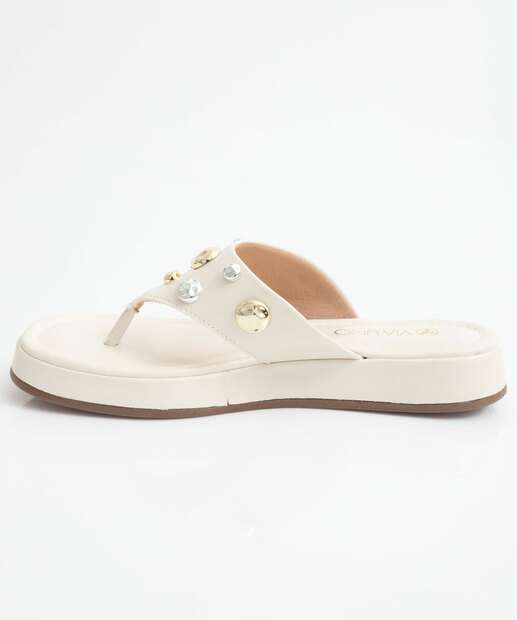 Tamanco Feminino Via Uno Off White