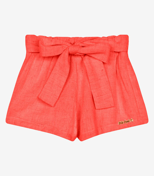 Conjunto Menina Blusa Com Shorts Trick Nick Bege