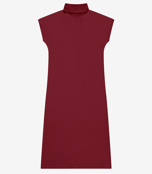 Image_Vestido Super Midi Feminino Com Gola Alta Rovitex Vermelho