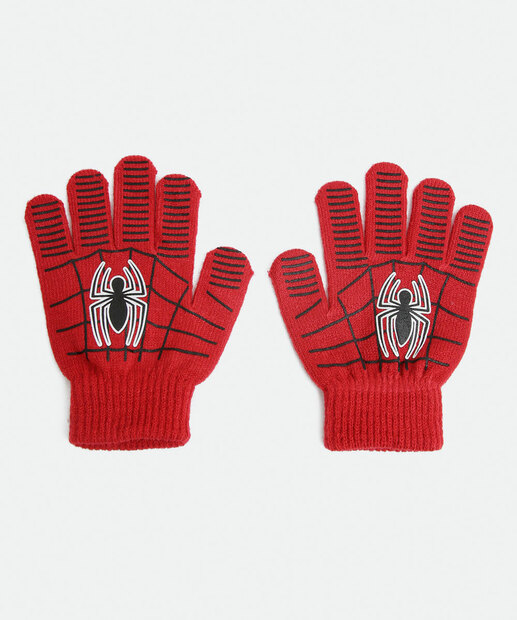 Kit Luva e Touca Estampa Homem Aranha Marvel