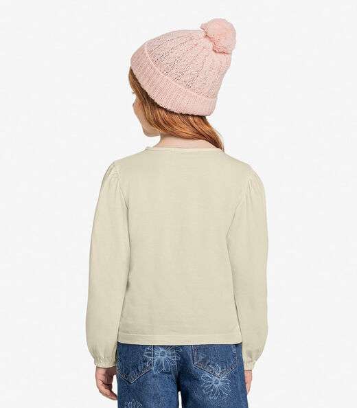 Blusa Infantil Manga Longa Trick Nick Bege