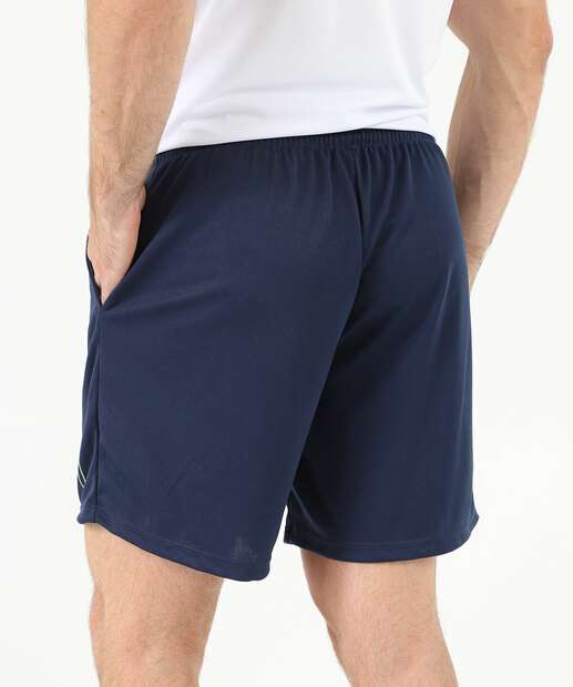 Bermuda Masculina Fitness Bolsos Marisa Azul