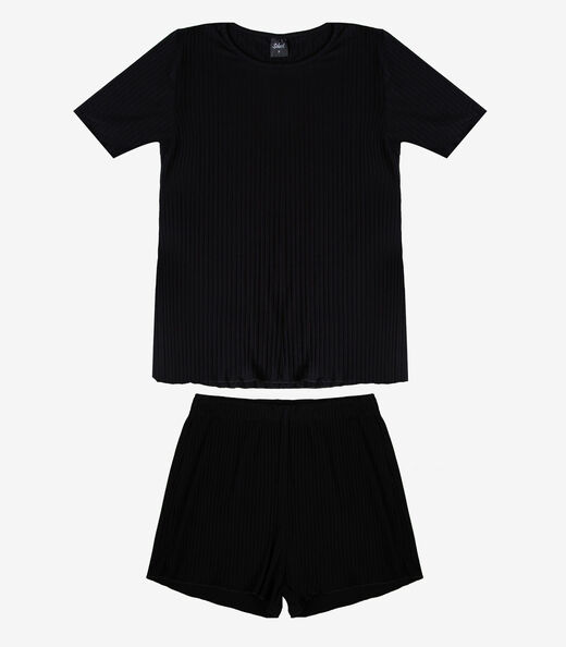 Image_Pijama Feminino Canelado Select Preto