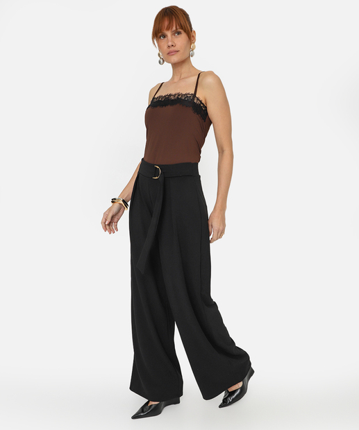 Image_Calça Feminina Wide Leg Cinto Marisa Preto