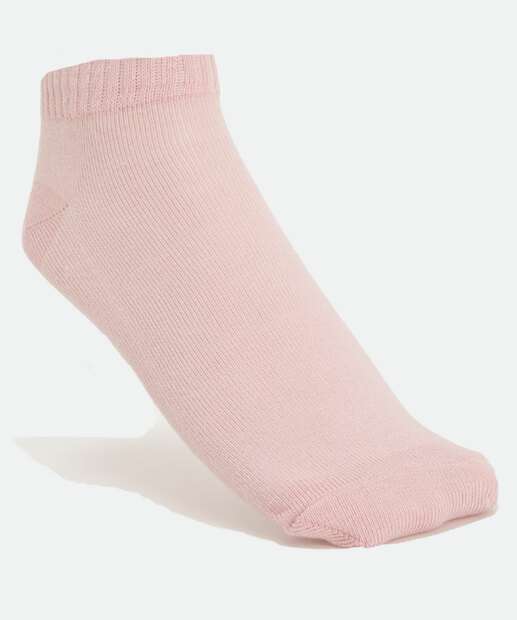 Kit 3 Pares Meias Soquete Feminina Estampada Marisa