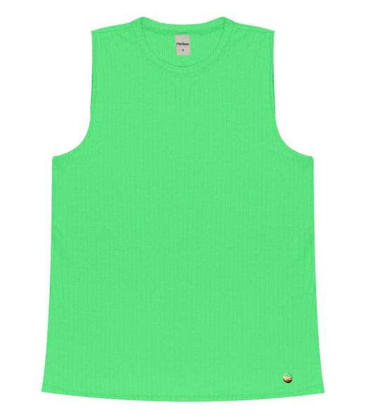 Regata Feminina Ribana Canelada Rovitex Verde