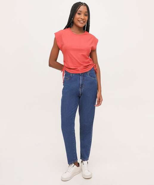 Blusa Feminina Drapeada Amarração Marisa