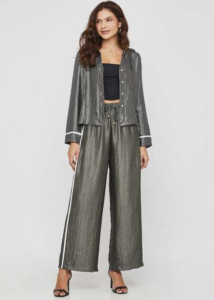 Calça Sawary Pantalona Verde - 277818