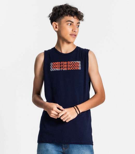 Regata Juvenil Masculina Minty Azul