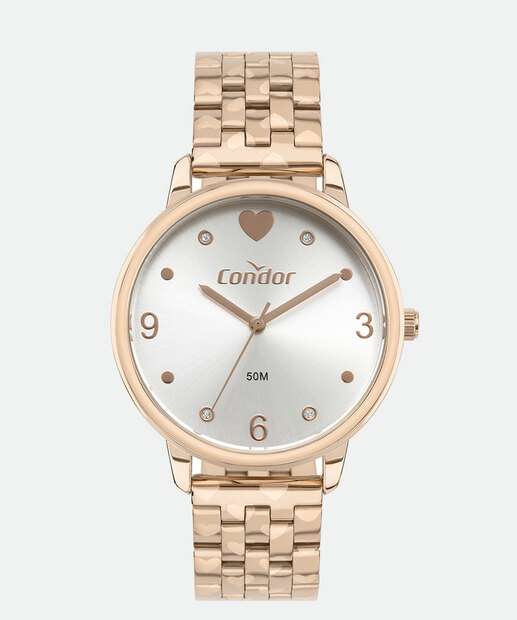 Relógio Feminino Trabalhado Condor COPC21JGD/4J